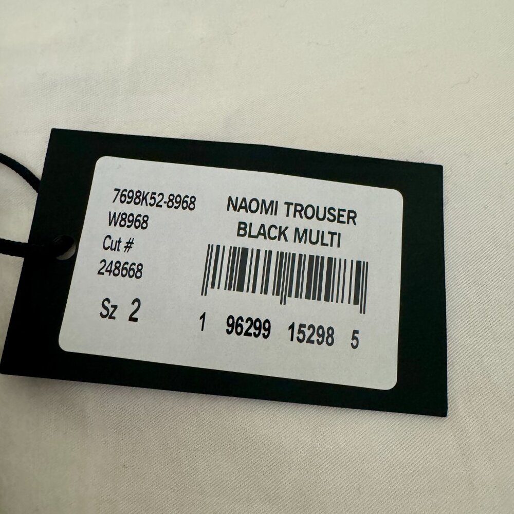 PAIGE Naomi Floral Jacquard Flare Dress Pant NWT - Picture 10 of 13